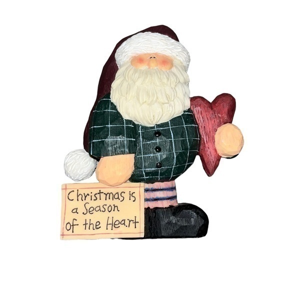Santa Holiday Figures Christmas is the Season decoration - Picture 1 of 4